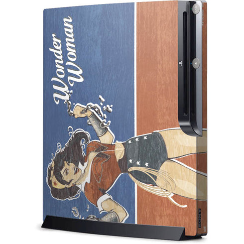 DC Comics Bombshells Wonder Woman Bombshell Playstation 3 & PS3 Slim Skin