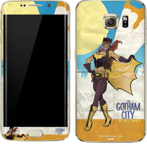 DC Comics Bombshells Batgirl- Fly Gotham City Airlines Galaxy S7 Edge Skin