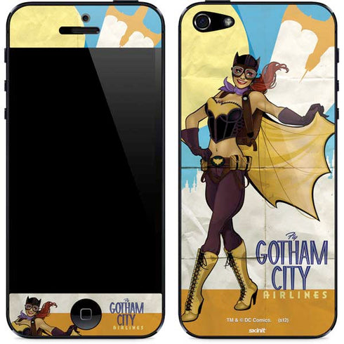 DC Comics Bombshells Batgirl- Fly Gotham City Airlines iPhone 5/5s/5SE Skin