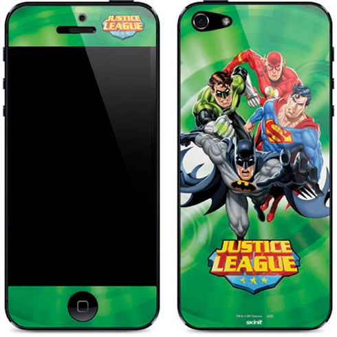 Justice League Team Power Up Green iPhone 5/5s/5SE Skin