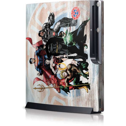 Justice League Heroes Stance 2 Playstation 3 & PS3 Slim Skin