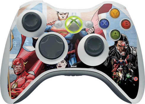 Justice League Heroes Stance 2 Xbox 360 Wireless Controller Skin