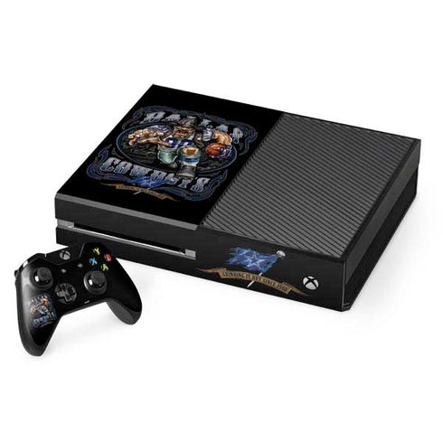 Liquid Blue NFL Dallas Cowboys Running Back Xbox One Console and Controller Bundle Skin
