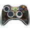 Liquid Blue Skull Entwined with Roses Xbox 360 Wireless Controller Skin