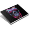 Liquid Blue Neon Skull with Glasses Surface Book Skin