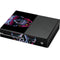 Liquid Blue Neon Skull with Glasses Xbox One Console Skin