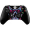 Liquid Blue Neon Skull with Glasses Xbox One Controller Skin