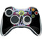 Liquid Blue Neon Skull with Glasses Xbox 360 Wireless Controller Skin