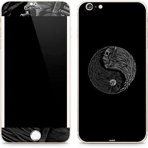 Liquid Blue Yin Yang Music Skulls iPhone 6/6s Plus Skin
