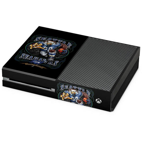 Liquid Blue NFL Seattle Seahawks Running Back Xbox One Console Skin