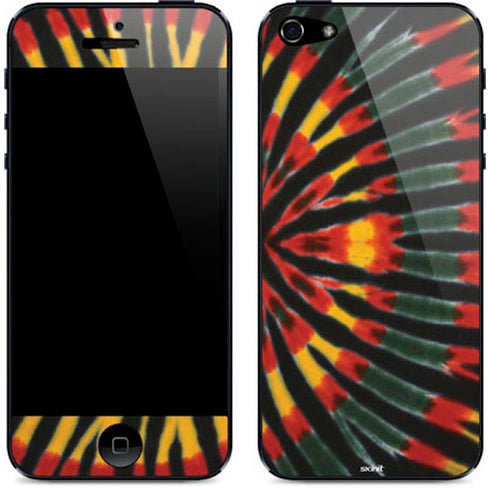 Liquid Blue Tie Dye - Rasta iPhone 5/5s/5SE Skin