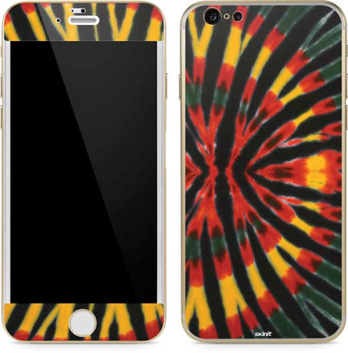 Liquid Blue Tie Dye - Rasta iPhone 6/6s Skin