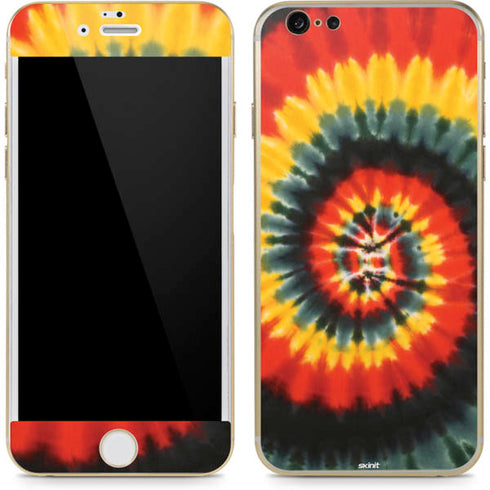 Liquid Blue Tie Dye - Rasta Spiral iPhone 6/6s Skin