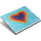 Liquid Blue Tie Dye Heart Surface Book Skin