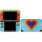 Liquid Blue Tie Dye Heart 3DS XL 2015 Skin