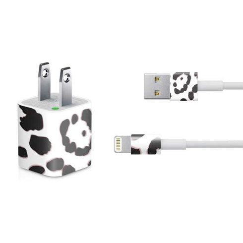 B&W Leopard iPhone Charger (5W USB) Skin