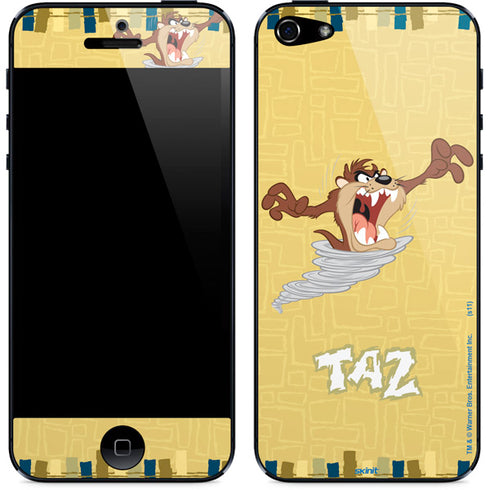 Looney Tunes Tasmanian Devil Swirl Cream iPhone 5/5s/5SE Skin