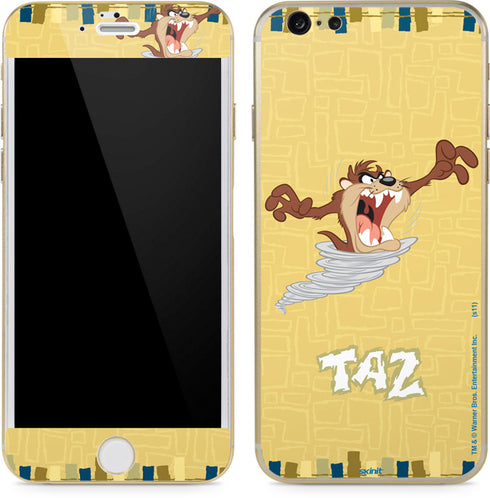 Looney Tunes Tasmanian Devil Swirl Cream iPhone 6/6s Skin