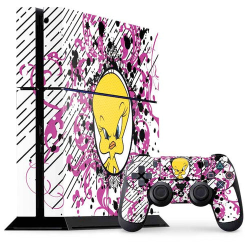 Looney Tunes Tweety Bird with Attitude PS4 Console and Controller Bundle Skin
