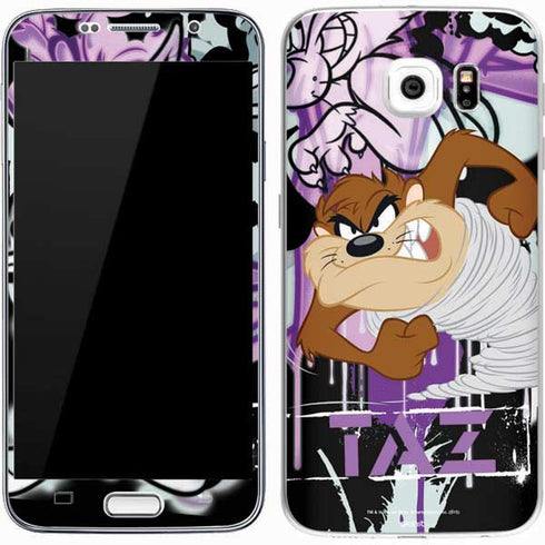 Looney Tunes Splatter Paint Tasmanian Devil Galaxy S7 Skin