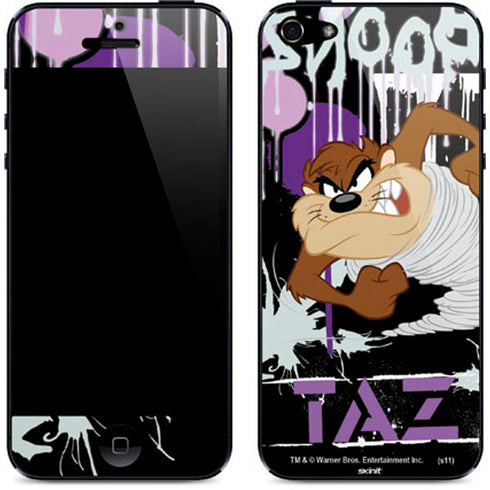 Looney Tunes Splatter Paint Tasmanian Devil iPhone 5/5s/5SE Skin