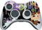 Looney Tunes Splatter Paint Tasmanian Devil Xbox 360 Wireless Controller Skin