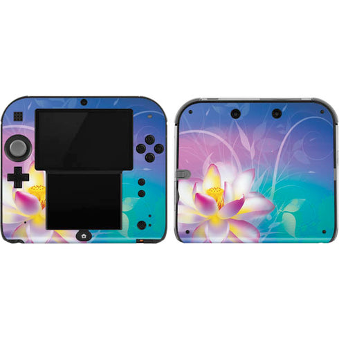 Lotus Floral Pattern Nintendo 2DS Skin