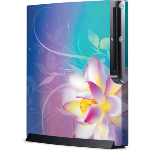 Lotus Floral Pattern Playstation 3 & PS3 Slim Skin