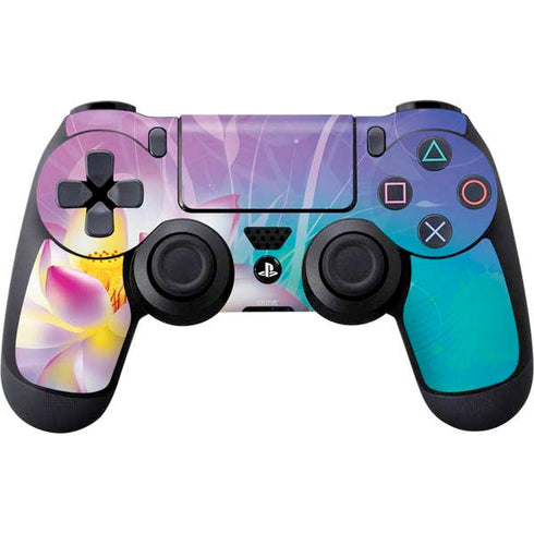 Lotus Floral Pattern PS4 Controller Skin