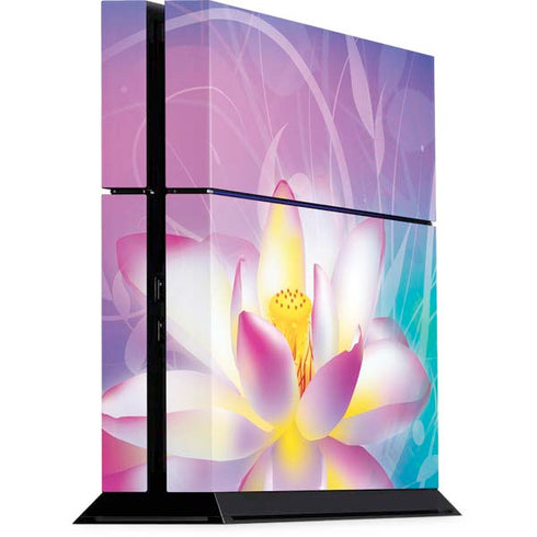 Lotus Floral Pattern PS4 Console Skin