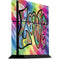 Liquid Blue Tie Dye Peace & Love PS4 Console Skin