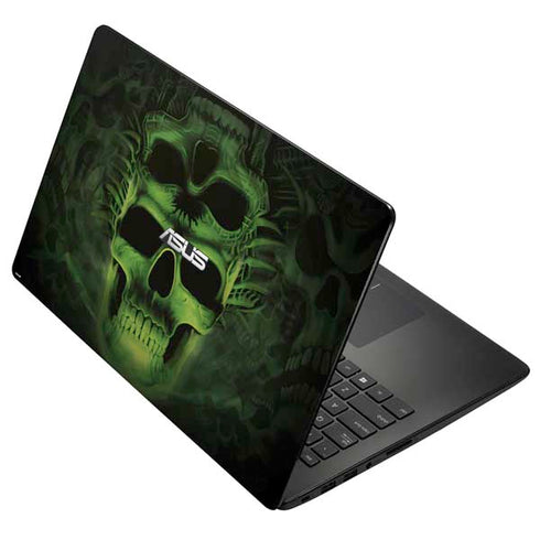 Liquid Blue Green Skulls Asus X502CA 15.6 Skin