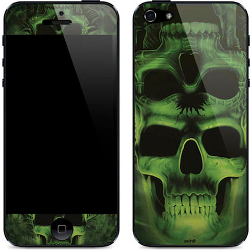 Liquid Blue Green Skulls iPhone 5/5s/5SE Skin