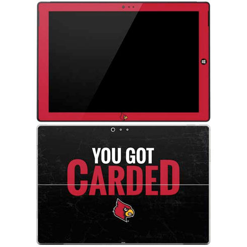 University of Louisville You Got Carded Surface Pro 3 Skin