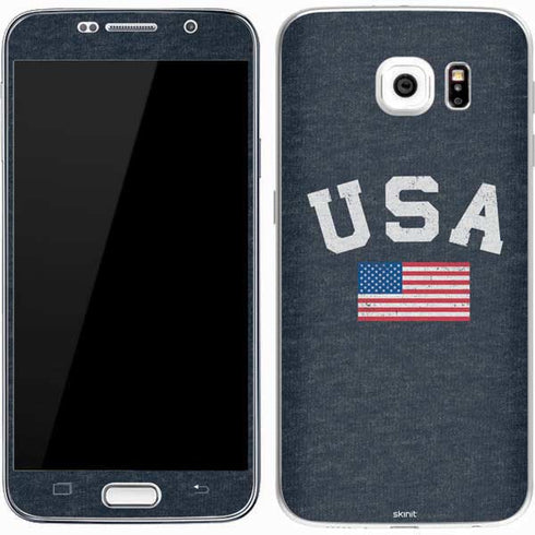 USA with American Flag Galaxy S7 Skin
