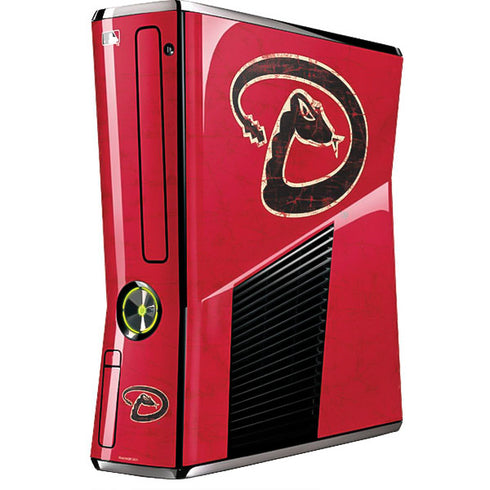 MLB Arizona Diamondbacks - Secondary Solid Distressed Xbox 360 Slim (2010) Skin