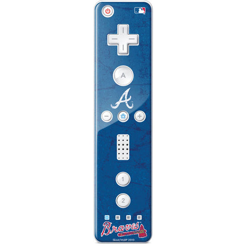 MLB Atlanta Braves - Solid Distressed Wii Remote Controller Skin