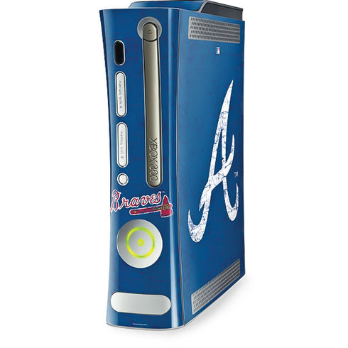 MLB Atlanta Braves - Solid Distressed Xbox 360 (Includes HDD) Skin