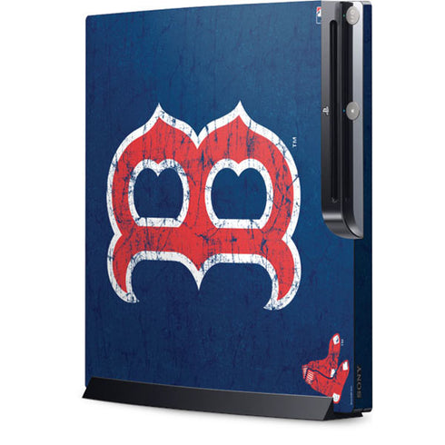MLB Boston Red Sox - Solid Distressed Playstation 3 & PS3 Slim Skin
