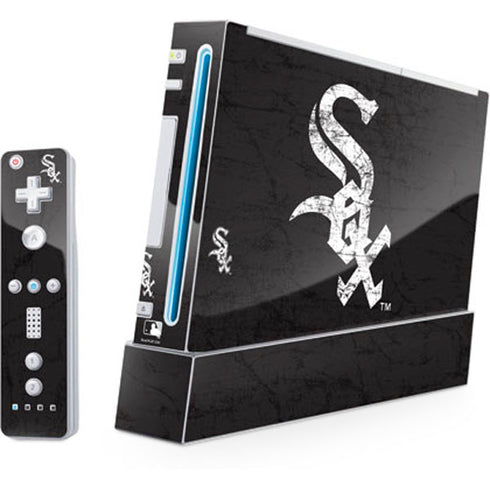 MLB Chicago White Sox - Solid Distressed Wii (Includes 1 Controller) Skin