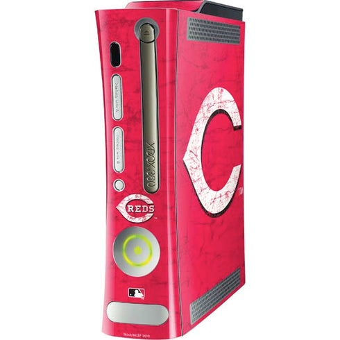 MLB Cincinnati Reds - Solid Distressed Xbox 360 (Includes HDD) Skin