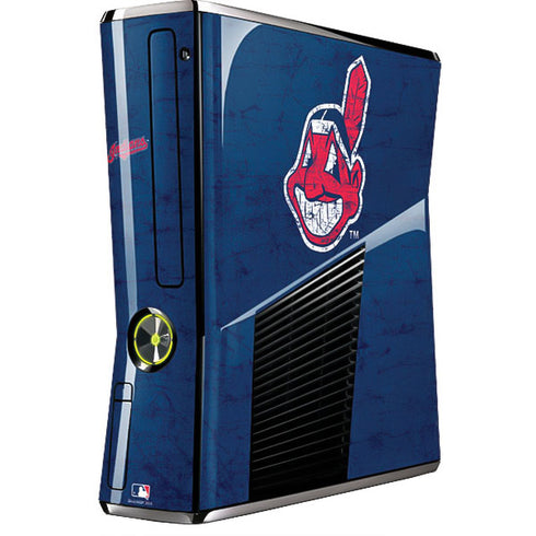 MLB Cleveland Guardians - Solid Distressed Xbox 360 Slim (2010) Skin
