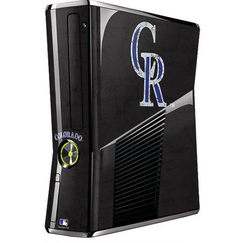 MLB Colorado Rockies - Solid Distressed Xbox 360 Slim (2010) Skin