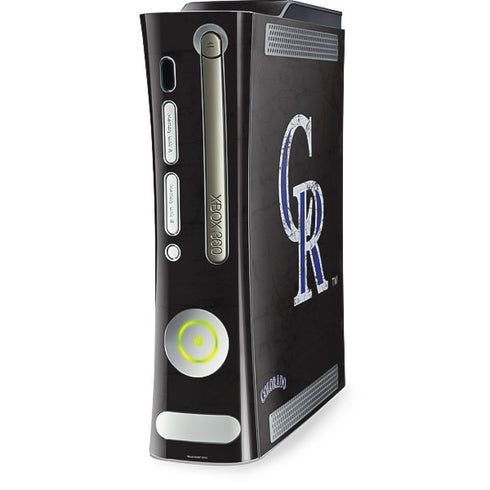 MLB Colorado Rockies - Solid Distressed Xbox 360 (Includes HDD) Skin