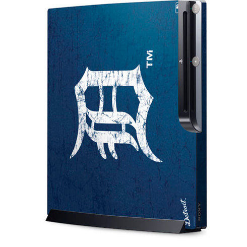 MLB Detroit Tigers - Solid Distressed Playstation 3 & PS3 Slim Skin