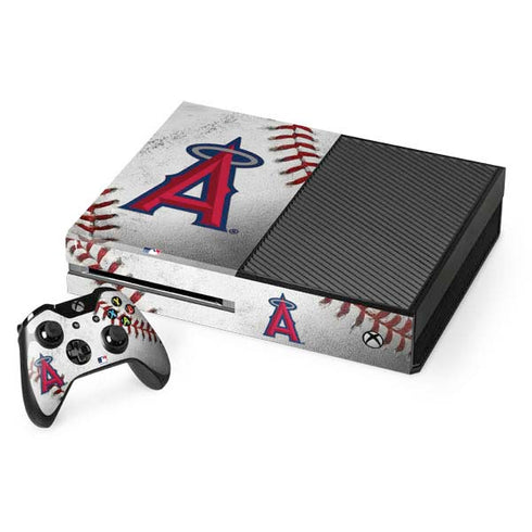 MLB Los Angeles Angels Game Ball Xbox One Console and Controller Bundle Skin