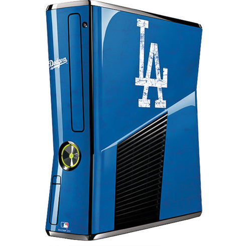 MLB Los Angeles Dodgers - Solid Distressed Xbox 360 Slim (2010) Skin