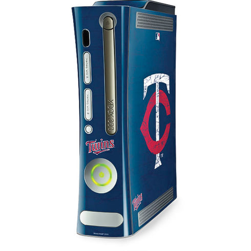MLB Minnesota Twins - Solid Distressed Xbox 360 (Includes HDD) Skin