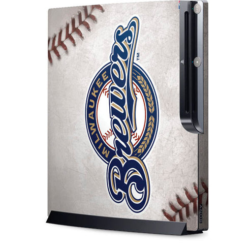 MLB Milwaukee Brewers Game Ball Playstation 3 & PS3 Slim Skin