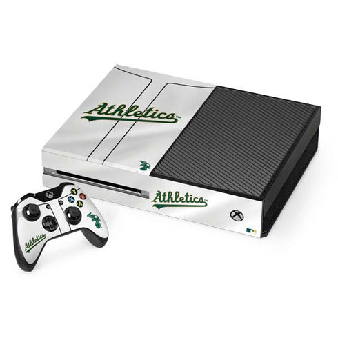 MLB Oakland Athletics Home Jersey Xbox One Console and Controller Bundle Skin
